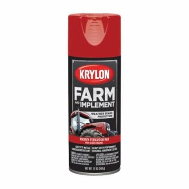 KRYLON K01939000 Spray Paint, Massey Ferguson Red, High Gloss, 12 oz.