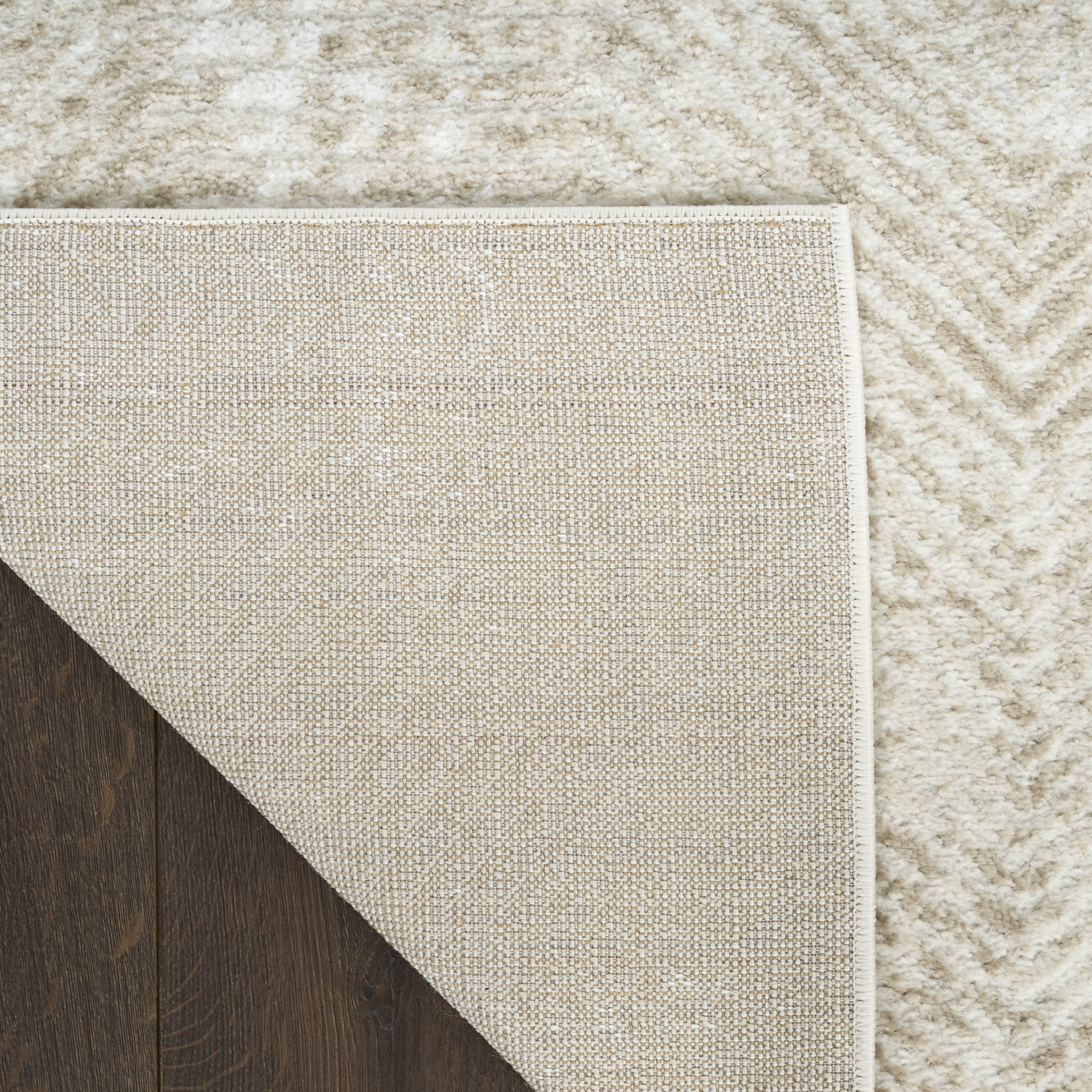 Nourison Dekor 7'10" x 9'10" Ivory Taupe Modern Indoor Rug