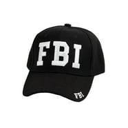 Black FBI Text Style Hat - Walmart.com