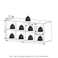 thumbnail image 3 of Furinno FANO 8-Cube Stackable Shoe Rack for Closet Entryway Amber Pine, 3 of 5