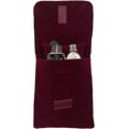 thumbnail image 3 of UnionPlus Travel Watch Storage Organizer Pocket, Selected Velvet, Including Soft Large Watch Pillow, Burgundy, 3 of 6