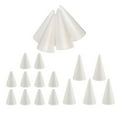 thumbnail image 1 of Cono de , paquete de espuma en forma de cono para manualidades, de Navidad, centro de mesa, espuma de poliestireno blanco, 70mm/, 1 of 9