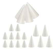 EHJRE 20 Pieces 70/100/150mm Cone Shape DIY Christmas Tree Foam Material