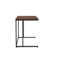 thumbnail image 5 of Lazzo Wood Writing Desk with USB Ports, Walnut and Black, 5 of 6