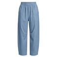 thumbnail image 5 of FchengtaiS Women's Barrel Ankle Pants Quick Dry Baggy Wide Leg Hiking Pants Casual Elastic Waist Athletic Pants with Pockets, 5 of 7