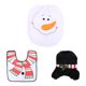 thumbnail image 2 of Juego Funda para Asiento Inodoro Navideña Reutilizable El Interior Muñeco Nieve 3 Uds., 2 of 4