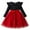 Red, variant on Fozruso Princess Casual Dress Girls Long Sleeve Ribbed Polka Dot Print Bow Dress With Skirt Elegant Party Gown For Toddler Kids Sizes 2-3 Years