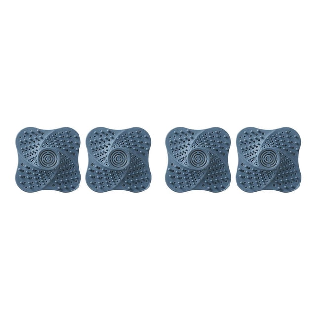 Injueey Paquete de 2 recolector de pelo para ducha filtro de fregadero tapón de drenaje colador de drenaje antiobstrucción Azul 2Conjunto