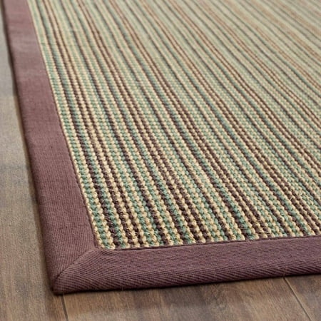 Safavieh Natural Fiber Rectangular Area Rug, Blue and Purple