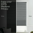 thumbnail image 3 of MOOD Blackout Cellular Shades | Luxury meets function | Cordless, Extra Large 1.5 Inch Cells, Insulation, Acoustic Comfort | Honeycomb Blinds for Windows | Storm | 33.5" Width x 60" Height, 3 of 7