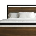 thumbnail image 4 of Castle Place Metal Platform Bed, King Size, Simple Design, Brown, 4 of 7