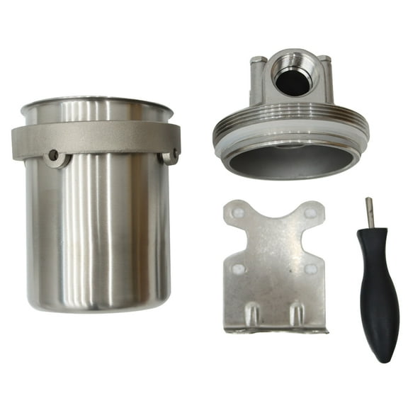 TECHTONGDA Water Filter Housing 304 Stainless Steel Heavy Duty Filter Housing for 5" L Cartridges 3/4in NPT W/Bracket