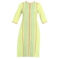 thumbnail image 6 of Green Stripe Round Neck Kurta-Large, 6 of 6
