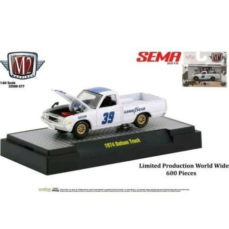 M2 Machines SEMA 2019 1:64 1974 Datsun Truck Goodyear Limited to 600