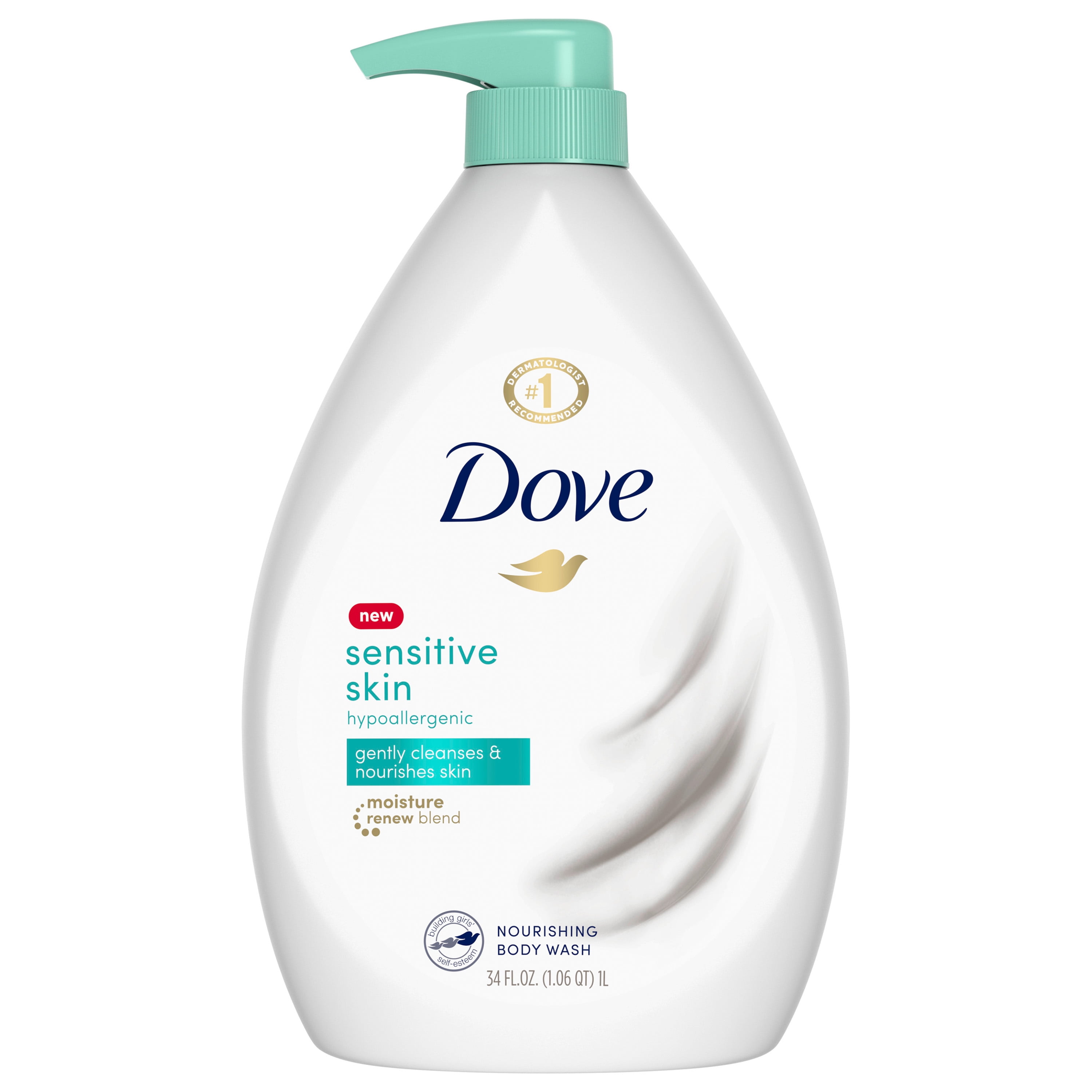 Dove Body Wash Pump Sensitive Skin 34 oz