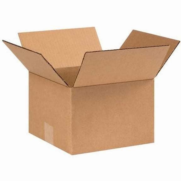 25-Pack 9x9x6 Corrugated Cardboard Shipping Boxes - Kraft Brown