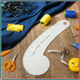 thumbnail image 7 of Vary Form Curve Ruler 12Inch Solid Metal French Hip for Measuring Sewing Design Making, 7 of 7