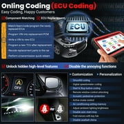 LAUNCH X431 PRO3S+ Car Diagnostic Scan Tool with Online Coding, 36+ Services, VAG Guide, AutoAuth for FCA SGW,CAN FD Connector, 2 Years Free Update