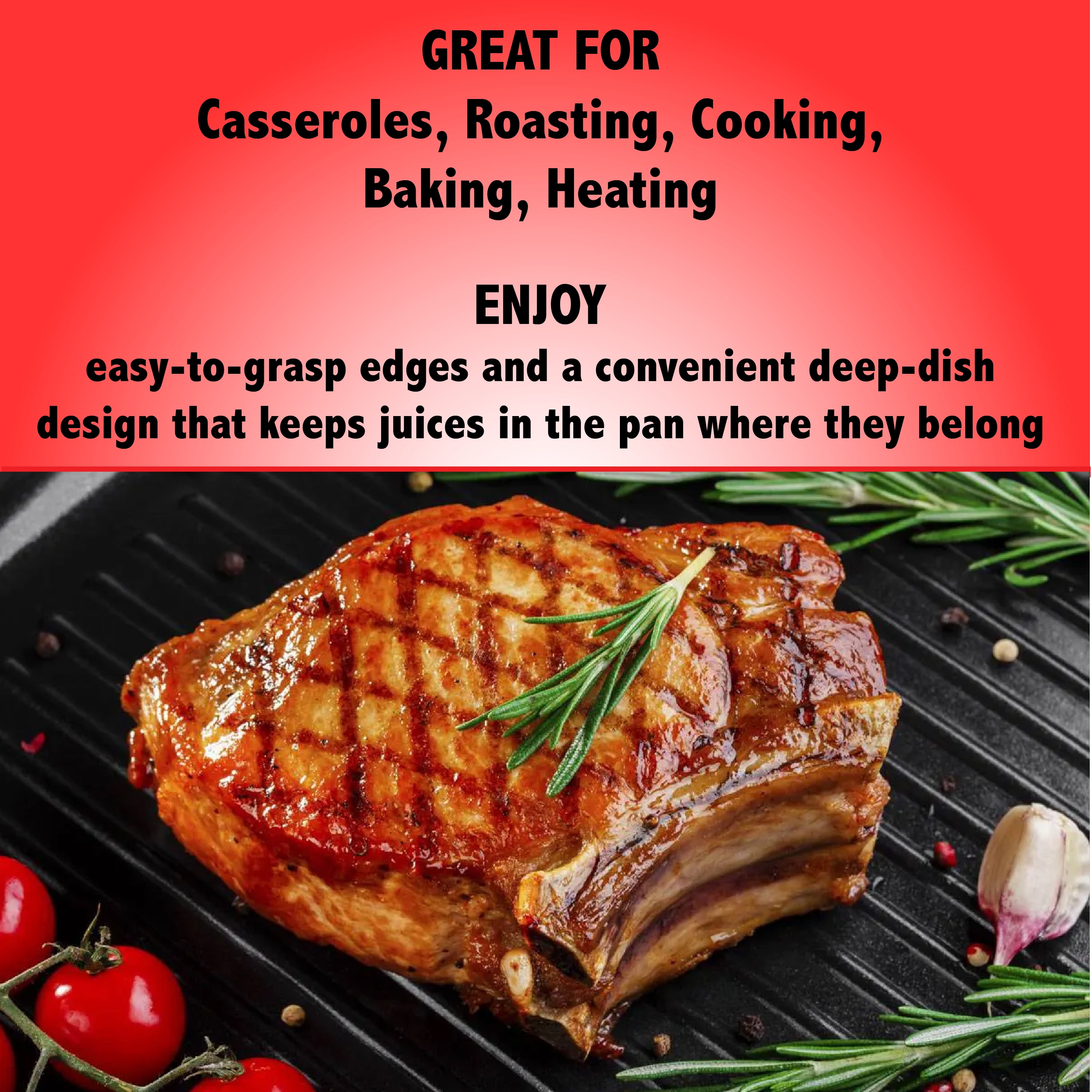Mainstays Aluminum Oval Roaster with Handles, 16" x 13.13" x 3.13"