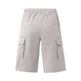 thumbnail image 5 of Dresfit Cargo Shorts for Men Drawstring Below the Knee Hiking Shorts Sumemr 2026 Breathable Athletic Carpenter Pants Stretch Relax Fit Sweatshorts White S, 5 of 6