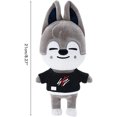 thumbnail image 3 of Peluche de conejo blanco para niños, peluche de Stray Skzoo de 20,8 cm, bonito peluche de Skzoo, muñeco de peluche suave de Skz para niños, 3 of 5
