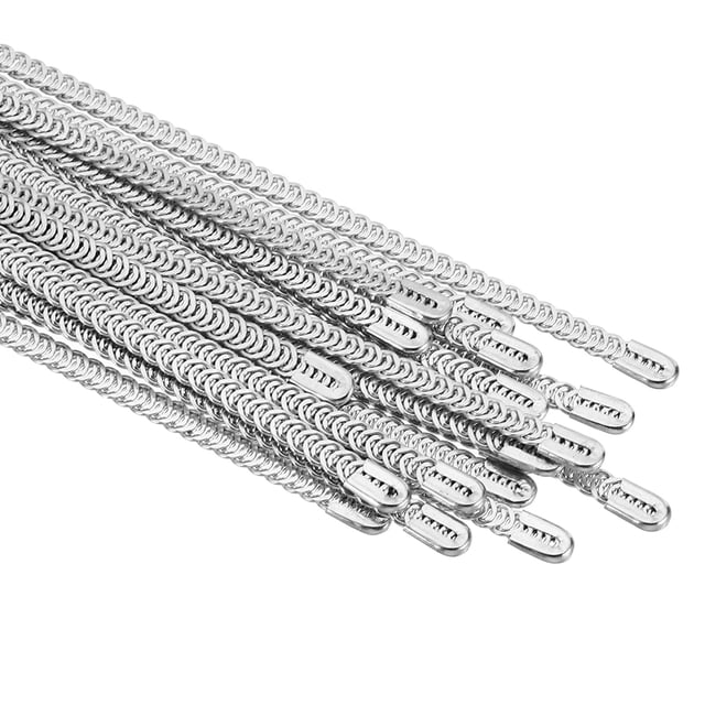 Uxcell Varilla de Acero en Espiral de 11.8 Pulgadas, Paquete de 20 Varillas de Acero para Corset y Ropa Interior, Plata