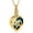 Gold-Blue, variant on Dolphin Urn Necklace for Ashes Crystal Heart Cremation Jewelry for Human / Pet Heart Ashes Pendant Women Men Ashes Memorial Jewelry
