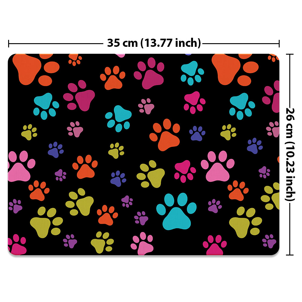FINCIBO Super Size Rectangle Mouse Pad, Non-Slip X-Large Mouse Pad for Home, Office, and Gaming Desk, Multicolor Paws Dog - image 2 of 5