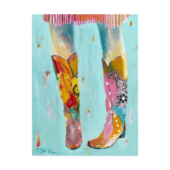 Trademark Fine Art 'Cowgirl Boots' Canvas Art by Pamela K. Beer