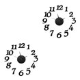 thumbnail image 2 of Injueey Etiqueta de la pared Reloj 3D Calcomanía de espejo Reloj de pared DIY Decoración Etiqueta Hogar Oficina Reloj Decoración Negro 2piezas Injueey CBP012395, 2 of 5