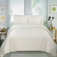 thumbnail image 1 of Home Sweet Collection Ensemble de Couette 3 Pcs en Coton Égyptien Uni (Très Grand, Ivoire), 1 of 4