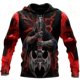 thumbnail image 3 of Sudadera con capucha unisex de estilo hip hop de estilo informal, estilo retro medieval, con estampado 3D de calavera y oración para hombre, 3 of 5