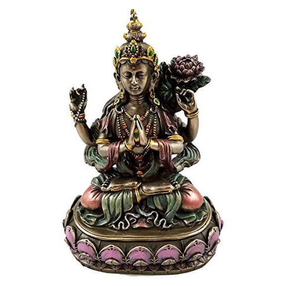 Avalokiteśvara Kuan Yin Compassion of All Buddhas Sitting In Harmonious Meditation Figurine Sculpture