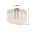 thumbnail image 2 of Crystorama Lighting Group LOF-5005-PN_CEILING Lofton 5 Light 18" Wide Semi-Flush Drum, 2 of 7