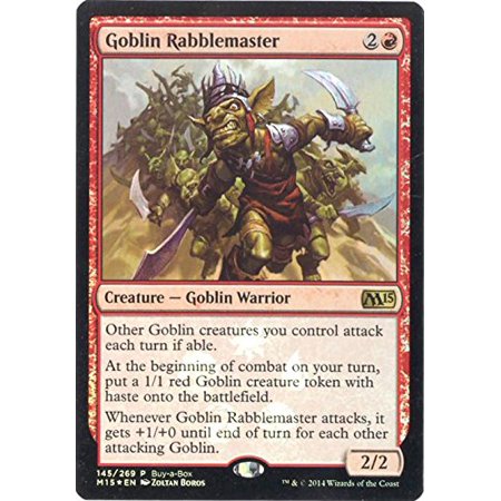 - Goblin Rabblemaster (145/269) - Unique & Misc. Promos - Foil, A single individual card from the Magic: the Gathering (MTG) trading and collectible card game.., By Magic: the (Best Goblin Cards Mtg)