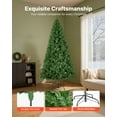 thumbnail image 4 of VEVOR Christmas Tree, 6ft Artificial Xmas Tree, Full Holiday Decor Trees with 1250 Branch Tips & Sturdy Metal Base for Home Party Office Decoration, 4 of 9