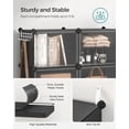 thumbnail image 6 of Shoe Rack, 8 Cubes Shoe Organizer with Doors, 32 Pair Plastic Shoe Storage Cabinet Black, 6 of 8