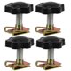 thumbnail image 5 of 4 tornillos de seguridad para cerradura de maletero de motocicleta, estilo retro, antirrobo, para alforjas, accesorios de montaje compatibles con Harley., 5 of 5