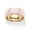 Gold Ion-Plated Stainless Steel, variant on "Serenity, Courage and Strength" Breast Cancer Awareness Inscribed Eternity Band Pink Enamel Gold Ion-Plated or Stainless Steel