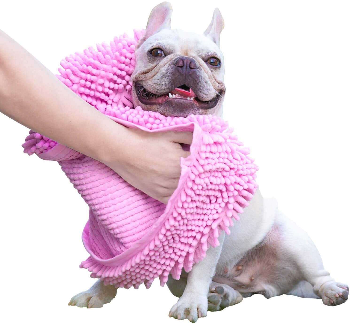 Super Absorbent and Quickdrying Dog Towels, Microfiber Pet Bath Towels