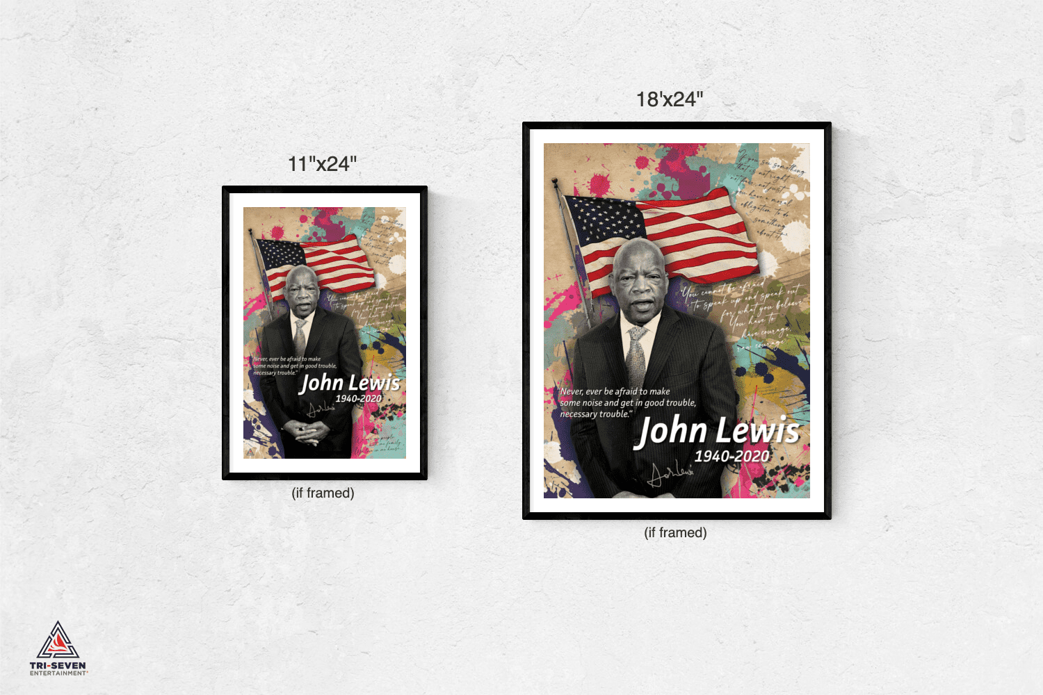 John Lewis: Good Trouble Yard Sign // 2-sided // Black Lives Matter // Black Owned Business // Lawn - Protest Sign