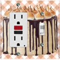 thumbnail image 1 of Metal Light Switch Plate Cover Elegant Chocolate Cake Desserts CAK005, 1 of 15