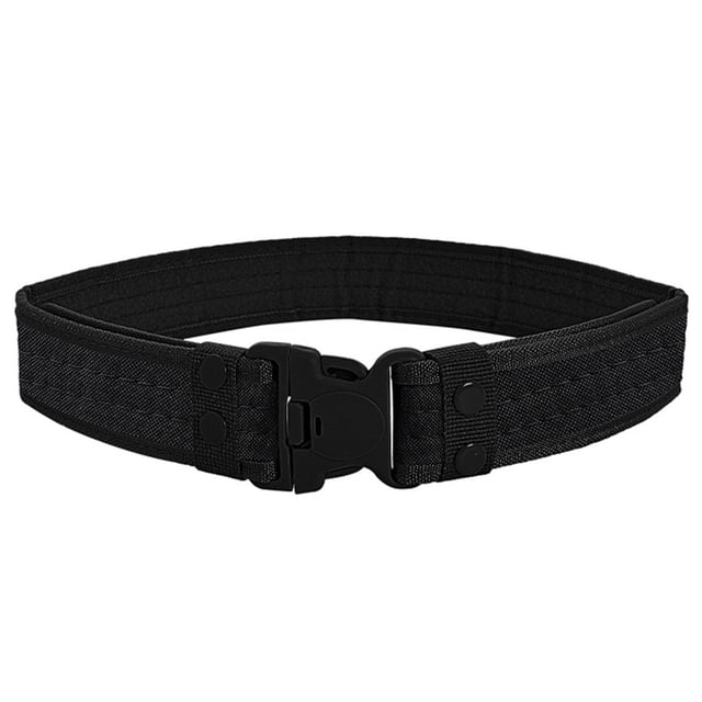 Cinturón de combate estilo militar para hombres y mujeres Cinturón de entrenamiento al aire libre (negro)