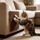 thumbnail image 4 of Alfombrilla rascadora adhesiva recortable para gatos, ideal para muebles, paredes, soportes para árboles y escaleras. Almohadilla protectora de tela para rascar., 4 of 6