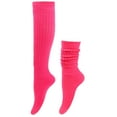 thumbnail image 4 of HUPOM 1 Pair Socks for Women Summer Clearance Fashion Mid-Calf Soft Casual Socks Hot Pink, 4 of 4