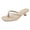 Beige, variant on Women's Kitten Heels Flip Flops Heeled Thong Sandals Square Open Toe with 2 Inch Low Heel Beige 7 Wide