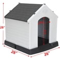 thumbnail image 3 of 4 Colors Dog House Detachable Roof Designed for Medium or Small Sized Pets Yard, 3 of 18