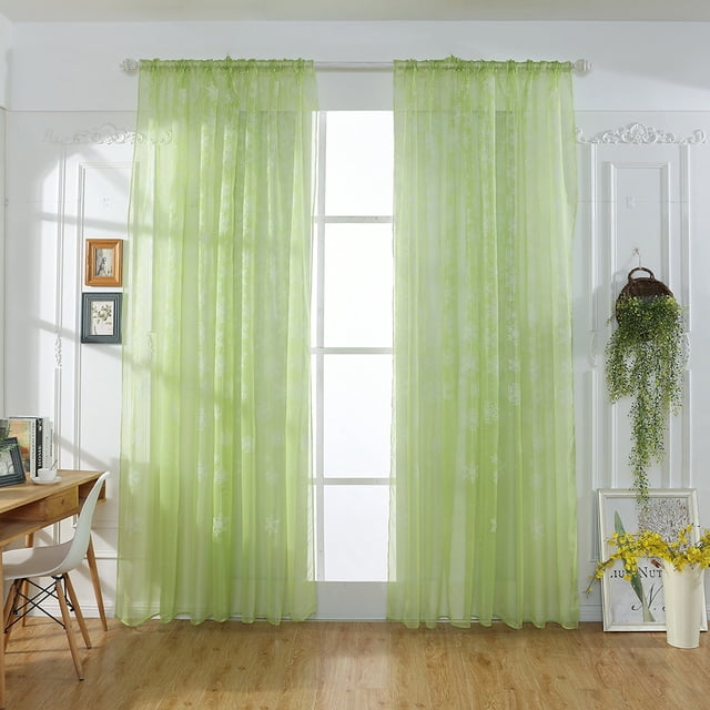 Christmas Window Lights 1 Christmas Snowflake Curtain Window Voile Drape Valance Valances for Windows
