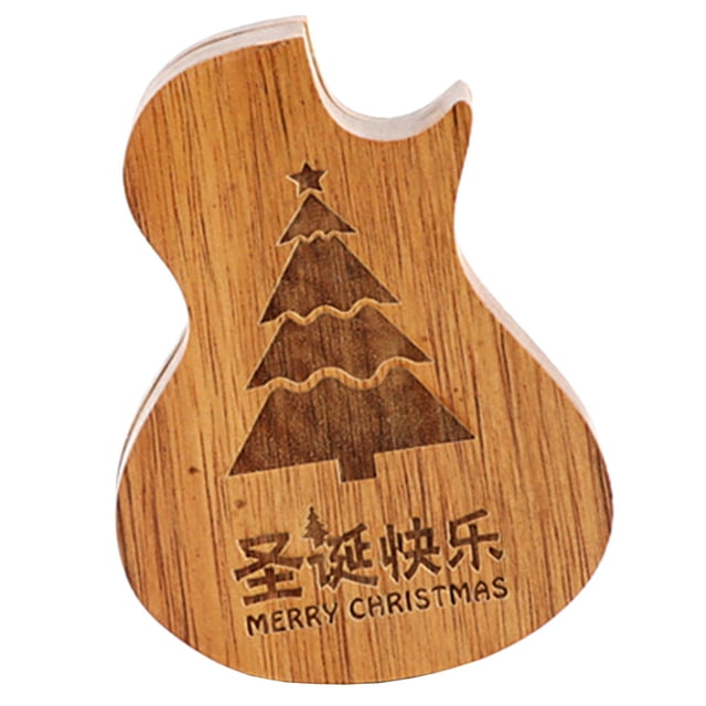 MasteelfCA Boîte de Rangement en Bois en Forme de Guitare