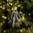 thumbnail image 3 of Colgante de Navidad de Zombies, adorno de acrílico para árbol de Navidad, Interior de coche, suministros de recuerdo para fiesta de Halloween, decoraciones para el hogar, 3 of 4
